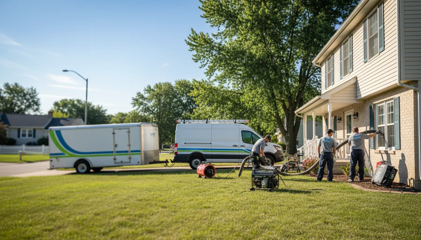 Flooded Basement Restoration And Cleanup With Repair in Burlington, MI near me